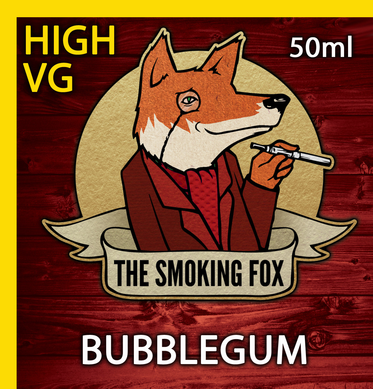 THE SMOKING FOX 50ml HIGH VG - BUBBLEGUM