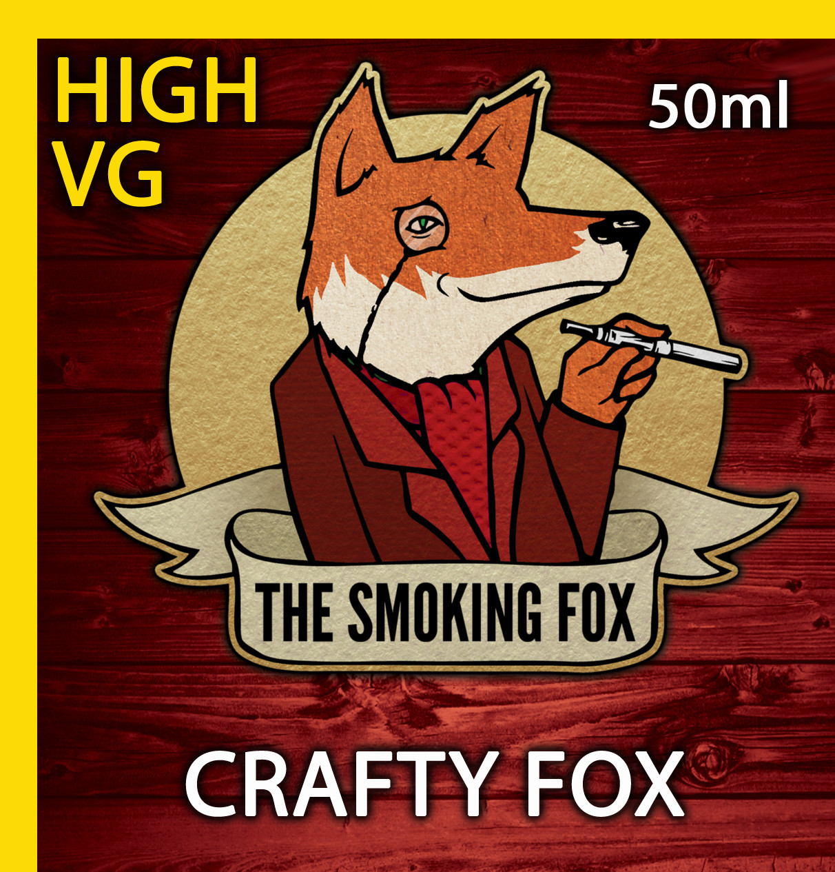THE SMOKING FOX 50ml HIGH VG - CRAFTY FOX