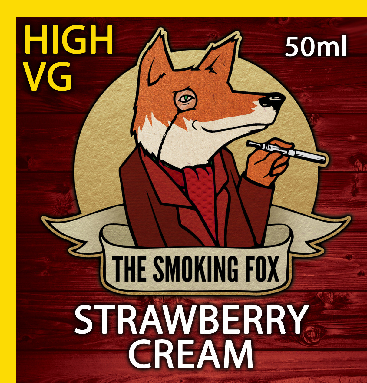 THE SMOKING FOX 50ml HIGH VG - STRAWBERRY CREAM