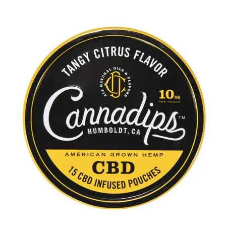 Cannadips 150mg CBD Pouches - Tangy Citrus