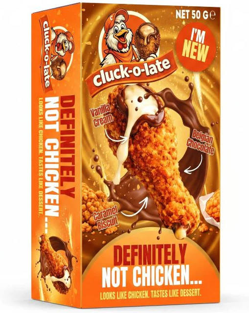 CLUCK-O-LATE - CARAMEL BISCUIT
