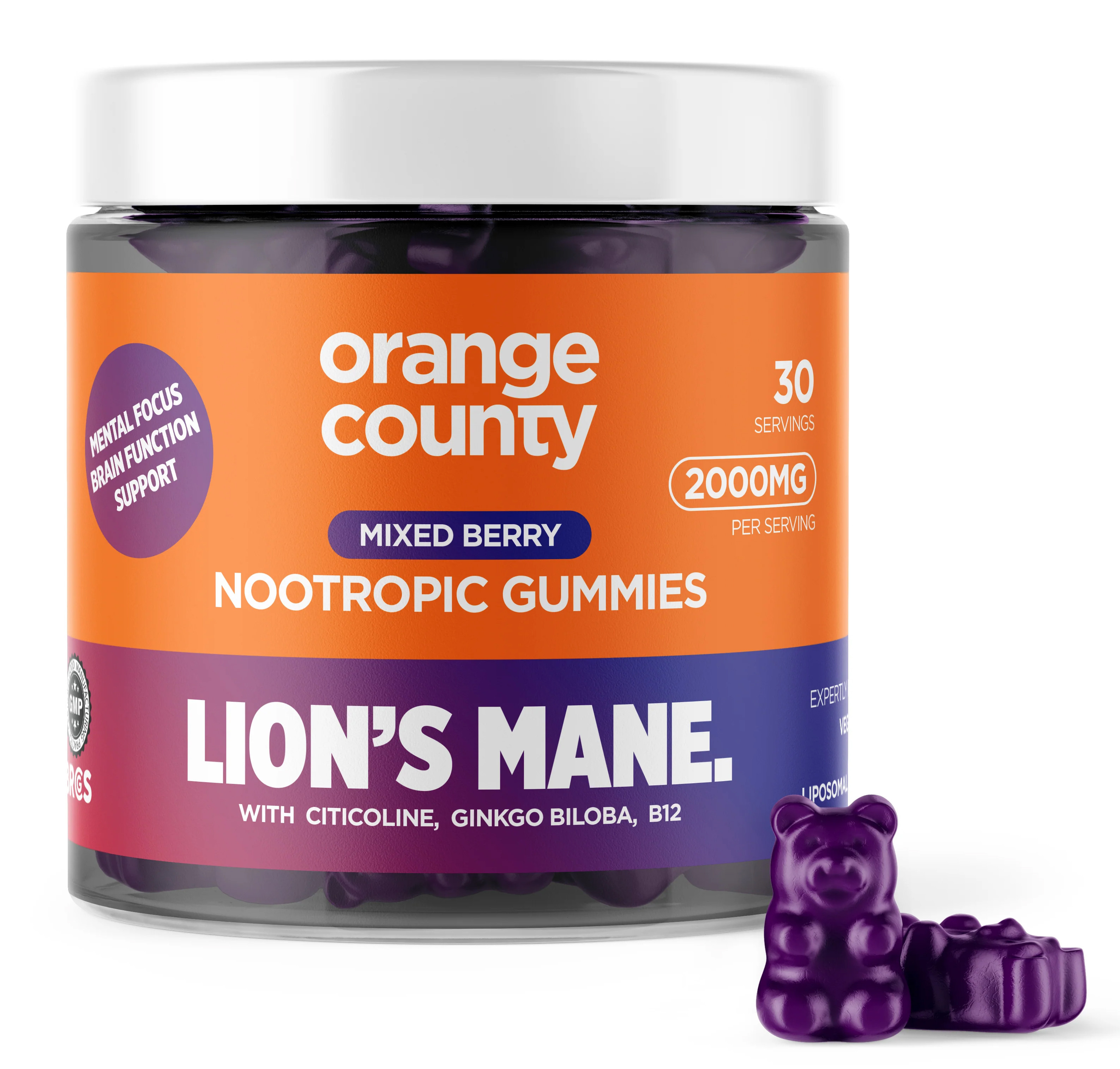 ORANGE COUNTY - LIONS MAINE GUMMIES 2000mg