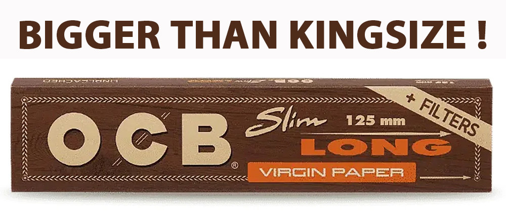 OCB - VIRGIN LONG 125mm PAPERS & TIPS