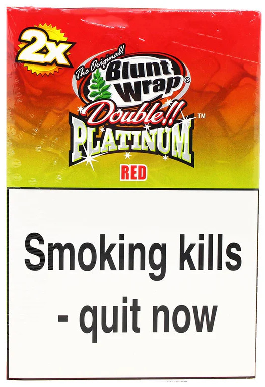 BLUNT WRAP DOUBLE PLATINUM - STRAWBERRY KIWI (RED)
