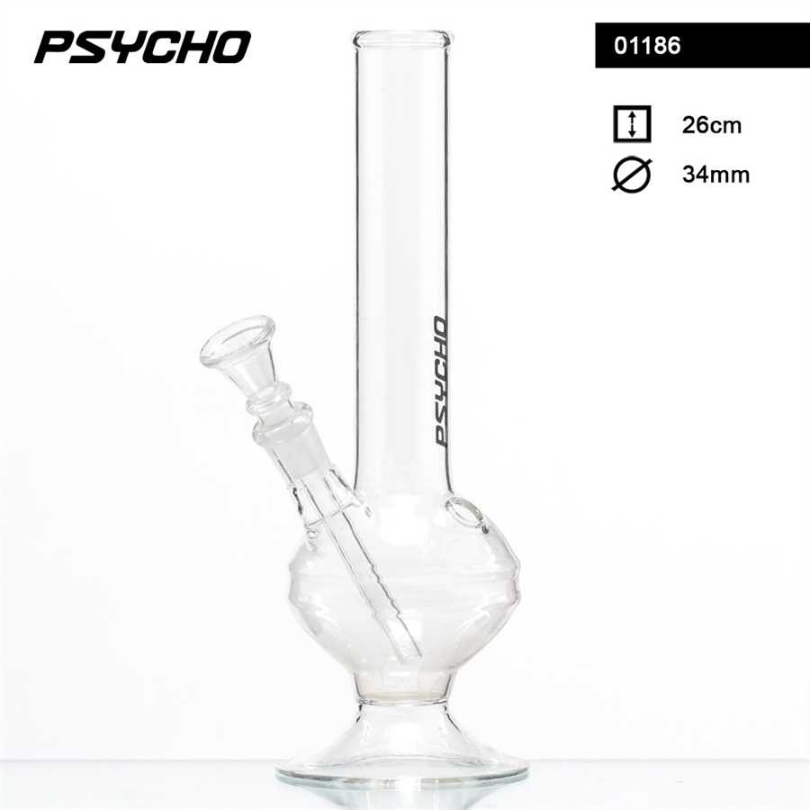  PSYCHO GLASS BONG - 01186 - 26cm x 34mm 