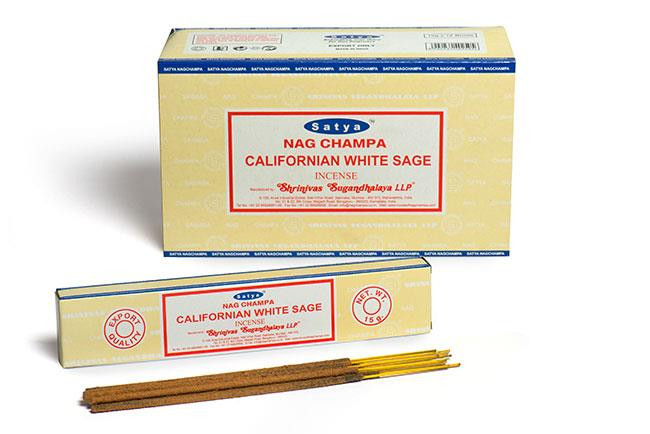 SATYA NAG CHAMPA - CALIFORNIAN WHITE SAGE - Sticks 15g