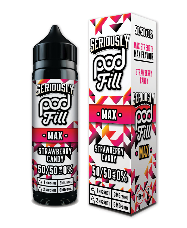 SERIOUSLY PODFILL MAX 40ml - STRAWBERRY CANDY