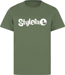 STYLEFILE T-SHIRT OLIVE / WHITE