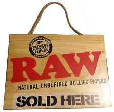 RAW - WOODEN "SOLD HERE" SIGN
