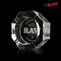 RAW - LARGE CRYSTAL GLASS ASHTRAY