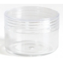 CLEAR ROUND PLASTIC 2g JAR