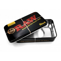 RAW - BLACK Rolling Papers Tobacco Tin
