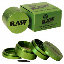RAW - GRINDER ALUMINIUM GREEN – 4 PART 56mm