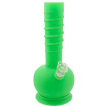Silicone Round Base Glow in Dark Waterpipe 30cm