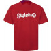 STYLEFILE T-SHIRT RED / WHITE